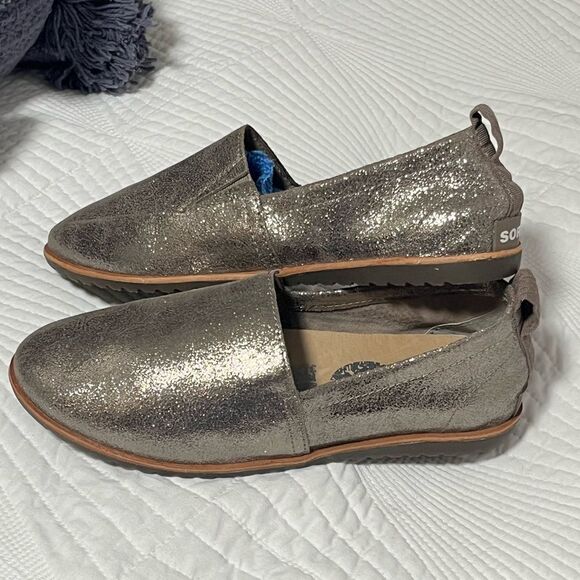 NWOT Sorel Ella Slip-On Ash Brown 6.5 - Picture 3 of 10